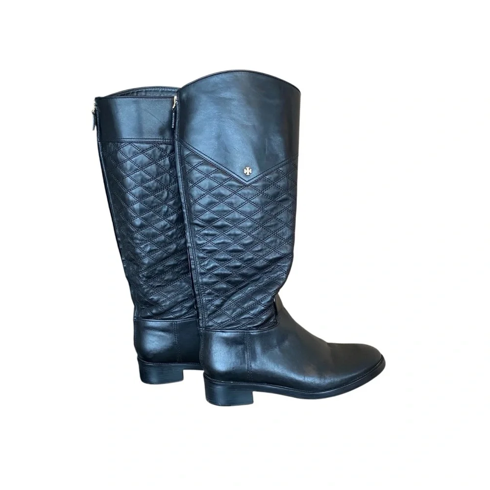 T Tory Burch Riding Boots Black Size 9